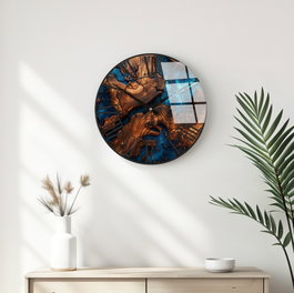 Wallity Reloj de pared decorativo de cristal Multicolor 40 cm